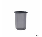 Tin Quid City With lid 1,2 L Grey Plastic (12 Units)