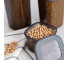 Tin Quid City With lid 1,2 L Grey Plastic (12 Units)