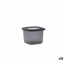 Tin Quid City With lid 550 ml Grey Plastic (12 Units)
