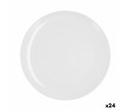 Plato Llano Quid Select Basic Blanco Plástico 25 cm (24 Unidades)