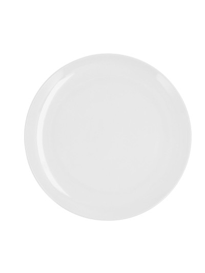 Plato Llano Quid Select Basic Blanco Plástico 25 cm (24 Unidades)