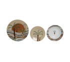 Set de Vajilla Home ESPRIT Beige Multicolor Porcelana 18 Piezas 27 x 27 x 2 cm