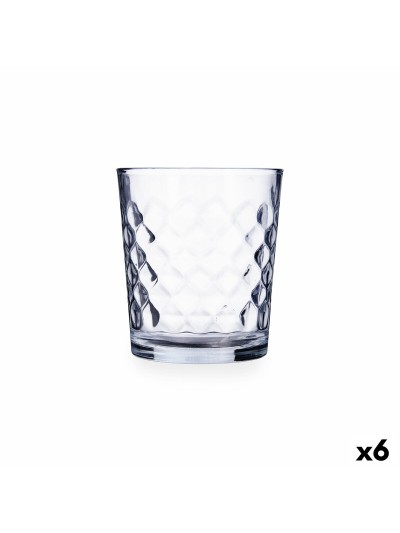 Vaso Quid Diamond Urban Transparente Vidrio 360 ml (6 Unidades)