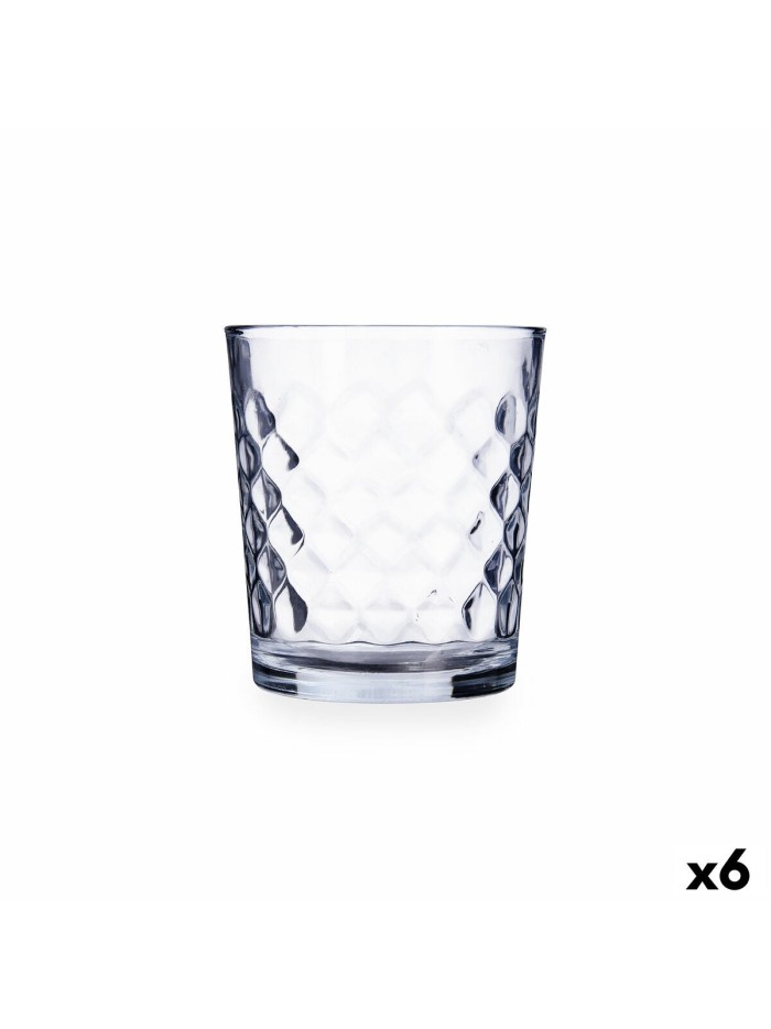 Vaso Quid Diamond Urban Transparente Vidrio 360 ml (6 Unidades)