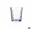 Vaso Quid Diamond Urban Transparente Vidrio 360 ml (6 Unidades)