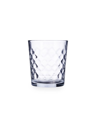 Vaso Quid Diamond Urban Transparente Vidrio 360 ml (6 Unidades)