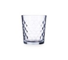 Vaso Quid Diamond Urban Transparente Vidrio 360 ml (6 Unidades)