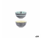 Bol Bidasoa Zigzag Multicouleur Céramique 11 cm (24 Unités)