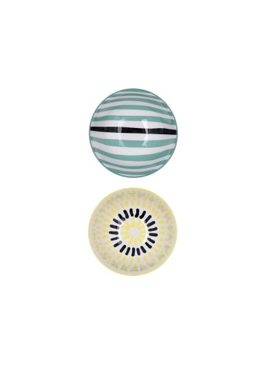 Bol Bidasoa Zigzag Multicouleur Céramique 11 cm (24 Unités)