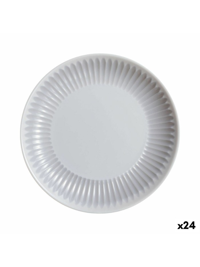 Dessert dish Luminarc Cottage Grey Glass 19 cm (24 Units)