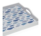 Plateau Versa Poissons Bois MDF 30 x 5 x 45 cm