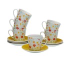 Piece Coffee Cup Set Versa Flandes 6 Units Porcelain