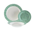 Dinnerware Set Versa Bellis Flowers 18 Pieces Porcelain