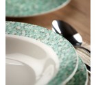 Dinnerware Set Versa Bellis Flowers 18 Pieces Porcelain