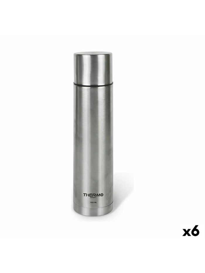 Travel thermos flask ThermoSport Stainless steel 1 L (6 Units)