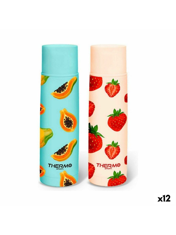 Travel thermos flask ThermoSport Fruits Stainless steel 500 ml (12 Units)