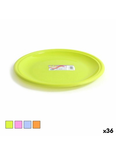 Plato Llano Dem Bahia Plástico Ø 25 x 25 x 2 cm (36 Unidades)