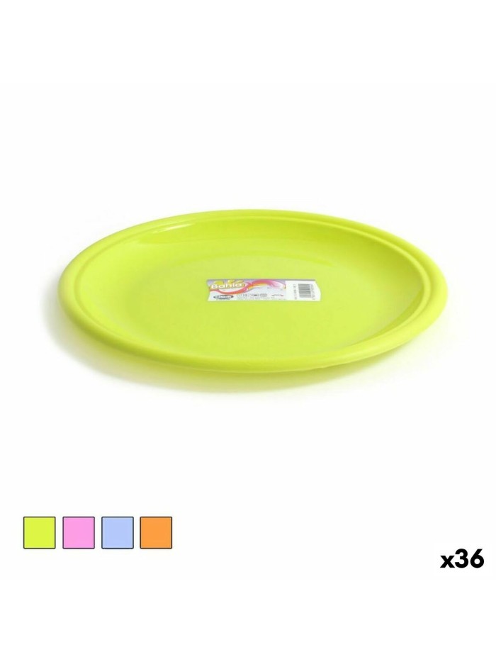 Flat Plate Dem Bahia Plastic Ø 25 x 25 x 2 cm (36 Units)
