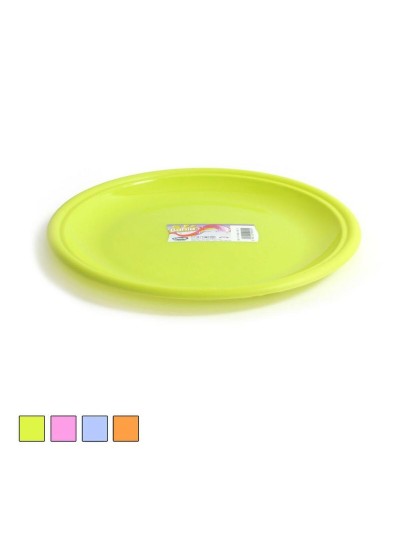Plato Llano Dem Bahia Plástico Ø 25 x 25 x 2 cm (36 Unidades)