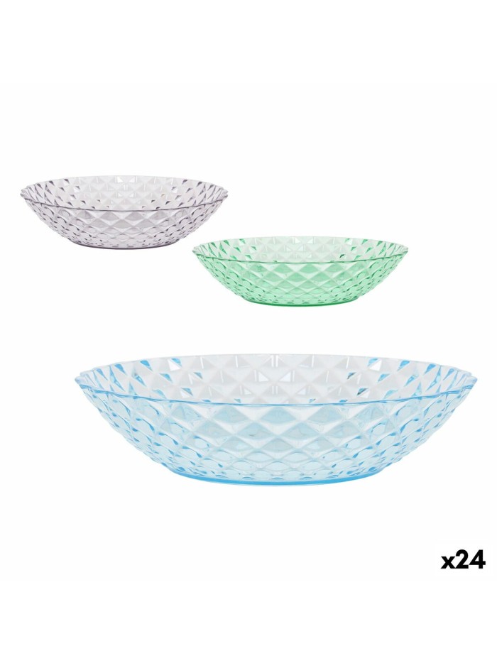 Assiette creuse La Mediterránea Plastique 20 x 20 x 4,5 cm (24 Unités)