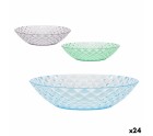Deep Plate La Mediterránea Plastic 20 x 20 x 4,5 cm (24 Units)