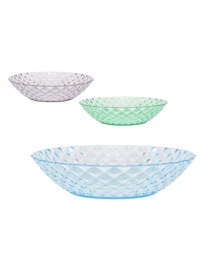 Deep Plate La Mediterránea Plastic 20 x 20 x 4,5 cm (24 Units)