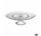 Support pour Gâteaux Home Style New Baroc Transparent Ø 33 cm (6 Unités)