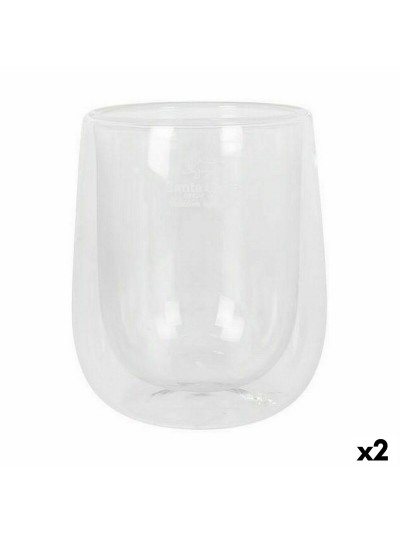 Set de Verres Santa Clara Thermique Verre Borosilicaté 2 Pièces (2 Unités)