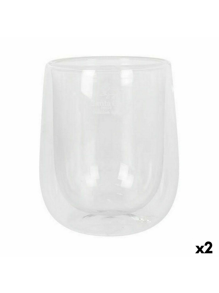 Set de Vasos Santa Clara Térmico Vidrio de Borosilicato 2 Piezas (2 Unidades)