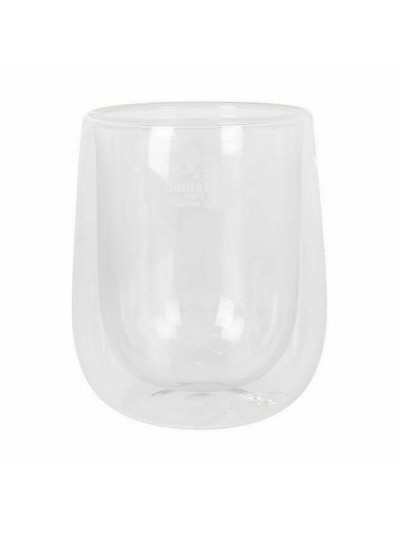 Set of glasses Santa Clara Thermal Borosilicate Glass 2 Pieces (2 Units)