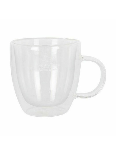 Set of Mugs Santa Clara Borosilicate Glass 150 ml Thermal 2 Units (2 Pieces)