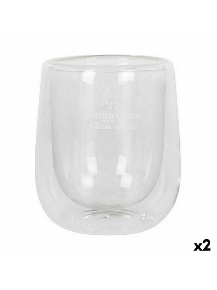 Set de Verres Santa Clara Thermique Verre Borosilicaté 2 Pièces (2 Unités)