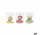 Set of glasses Home Style Summer Fruits 280 ml 3 Pieces (6 Units)
