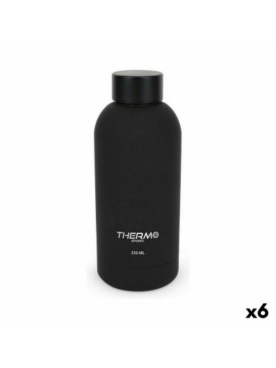 Bouteille Thermique ThermoSport Soft Touch Noir 350 ml (6 Unités)