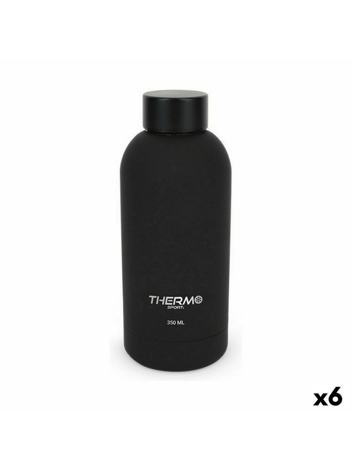 Thermal Bottle ThermoSport Soft Touch Black 350 ml (6 Units)
