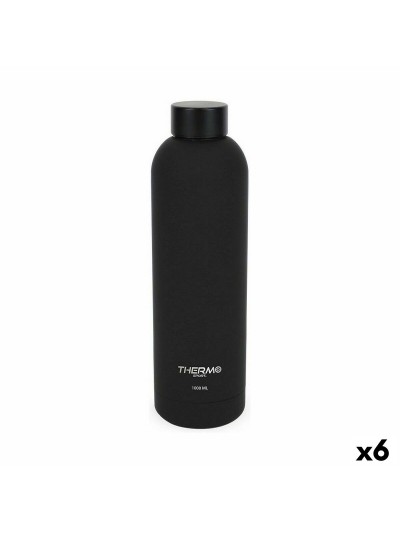 Bouteille Thermique ThermoSport Soft Touch Noir 1 L (6 Unités)