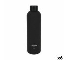 Botella Térmica ThermoSport Soft Touch Negro 1 L (6 Unidades)