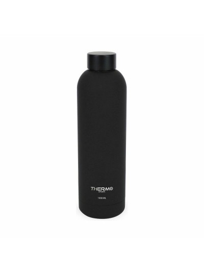 Thermal Bottle ThermoSport Soft Touch Black 1 L (6 Units)