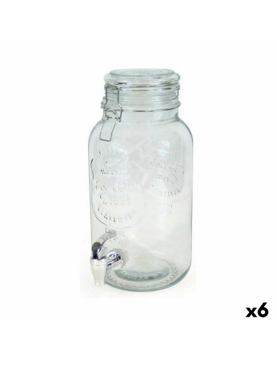 Dispensador de bebidas La Mediterránea Grifo Vidrio 4 L (6 Unidades)