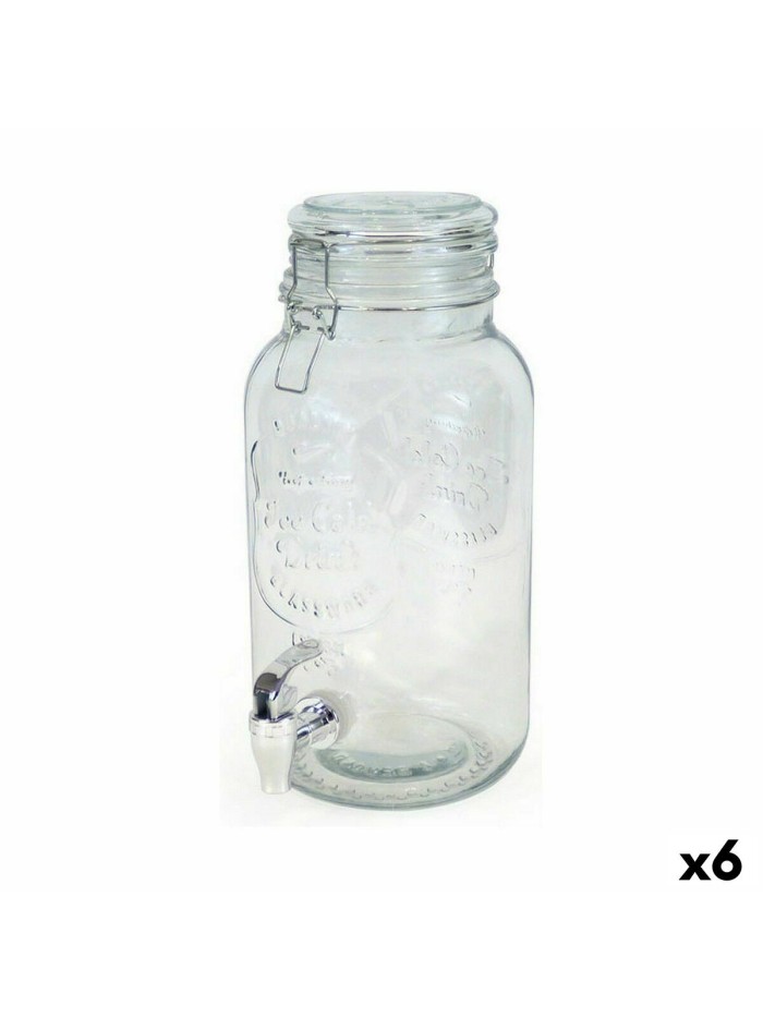 Drinks dispenser La Mediterránea Tap Glass 4 L (6 Units)