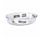Fuente de Cocina Quttin 700 ml Vidrio Ovalado (6 Unidades)