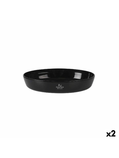 Plat de Four Santa Clara Silicone Verre Borosilicaté Oblongue 30 x 21 x 6,5 cm (2 Unités)