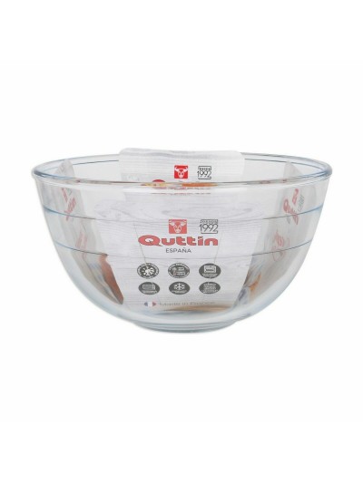 Bowl Quttin Quttin Glass 3,8 L Mixer (6 Units)