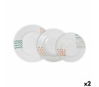 Dinnerware Set La Mediterránea Veronique Circular 12 Pieces (2 Units)