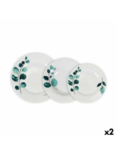 Service de Vaisselle La Mediterránea Detroit Ronde 18 Pièces (2 Unités)