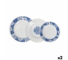 Dinnerware Set La Mediterránea Alcora Circular 12 Pieces (2 Units)