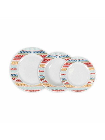 Dinnerware Set La Mediterránea Palma Circular 18 Pieces (2 Units)