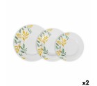 Set de Vajilla La Mediterránea Bolonia Redonda 12 Piezas (2 Unidades)
