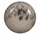 Deep Plate La Mediterránea Aspe Grey Ø 22,7 x 5 cm (12 Units)