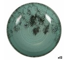 Plato Hondo La Mediterránea Aspe Turquesa Ø 22,7 x 5 cm (12 Unidades)